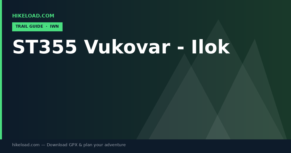 ST355 Vukovar - Ilok trail guide