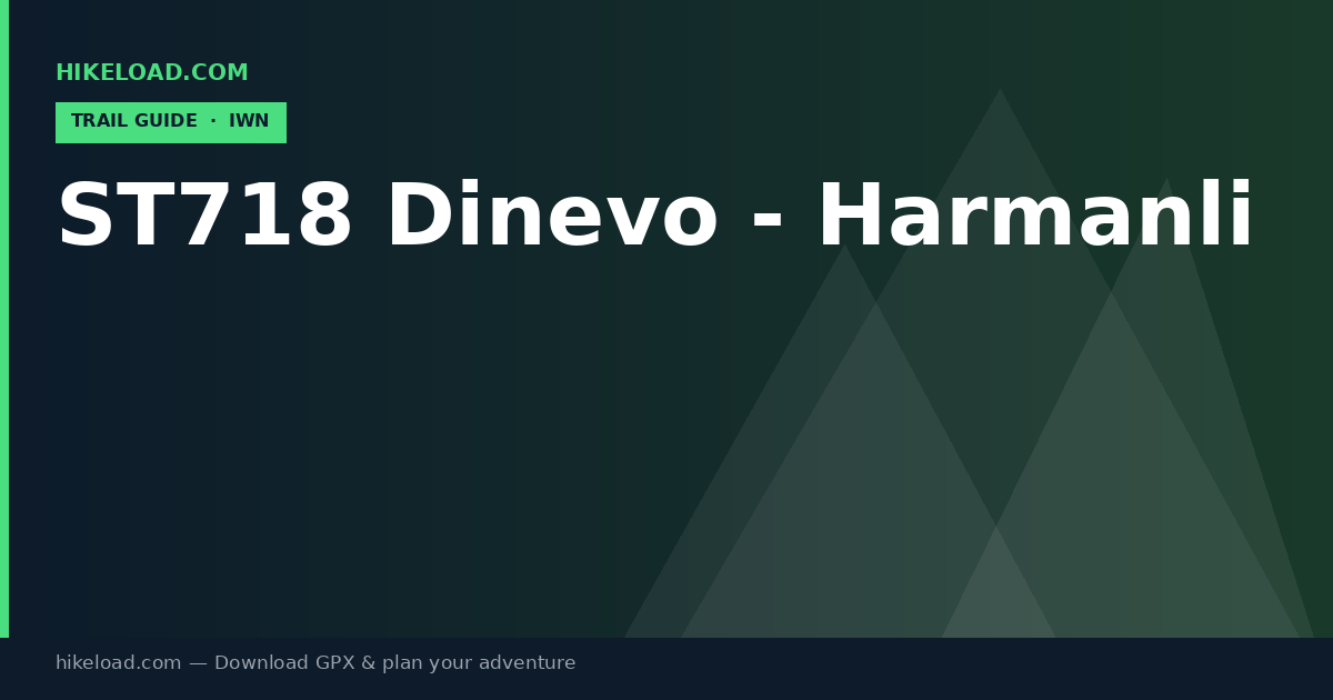 ST718 Dinevo - Harmanli trail guide