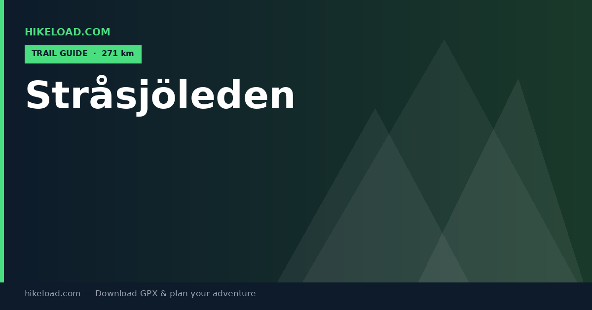 Stråsjöleden trail guide