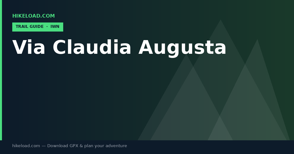Via Claudia Augusta trail guide