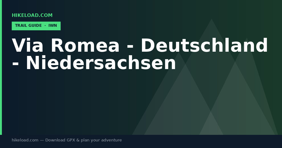 Via Romea - Deutschland - Niedersachsen trail guide