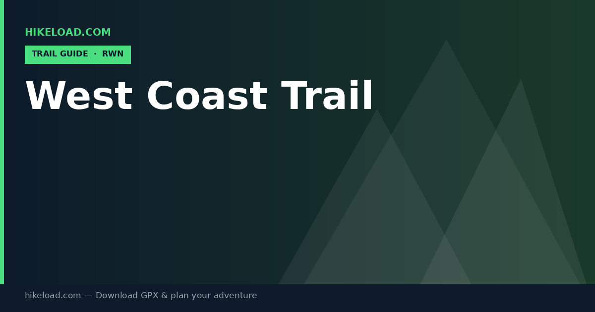 West Coast Trail trail guide