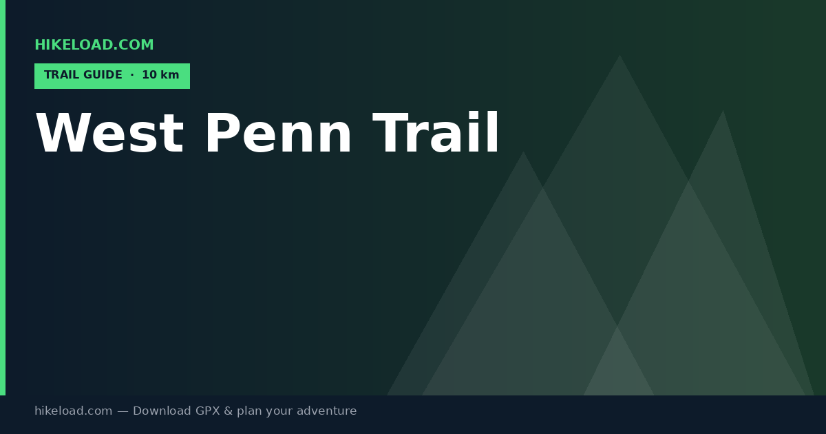 West Penn Trail trail guide