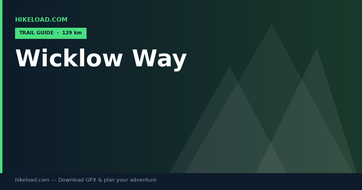 Wicklow Way trail guide